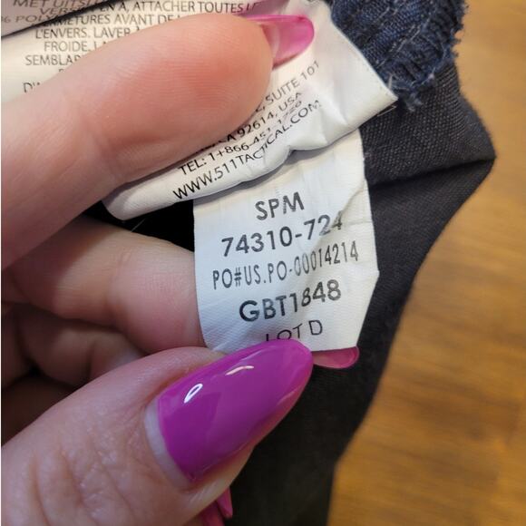 5.11 Tactical EMS Pants Men’s 34x30 Blue Cargo Utility Twill Canvas 74310 - Picture 13 of 16